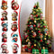 OFDNE Christmas Tree Decoration,10Pcs Christmas Tree Acrylic Pendant, Cute Cat with Light Xmas