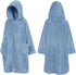 7-10 SUN CUBE Hooded Towel Robe for Kids, Zip Up Swim Parka Beach Cover Up for Girls Boys, Surf Poncho Changing Bath