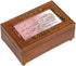 Cottage Garden Woodgrain Embossed Jewelry Music Box - Mother's Love Gift of Her Spirit Plays Wonderful World