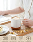 16oz Set 4, MALACASA Ceramic Coffee Mugs of Stackable Coffee Cups with Straight-Sided Design, Mugs for Coffee, Latte