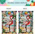 Welcome Summer Garden Flag, 12.5x18" Spring Summer Flamingo Vertical Double Sided Rustic Farmland Outdoor Decor