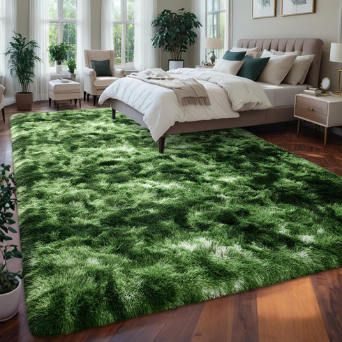 Larhom 5x8 Nuttumico Extra Large Fluffy Area Rug, Feet Modern Indoor Carpets for Living Room Bedroom, Plush High Pile
