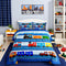 Cartoon Train Comforter Set Kids Train Bedding Twin Size ,Colorful Vehicles Car