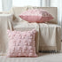 Set 2 Summer (18 18 Inch) Mixweer Pink Bow Pillow Covers of Preppy Room Decor Coquette Cute Spring Decorative Faux Fur