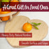 BambooMN Heart-Shaped Bamboo Serving and Cutting Board, 12" x 12" x 0.75" - 1 Piece