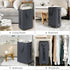 Wheels,75L CHICVITA Rolling Laundry Basket with Large Collapsible Laundry Hamper with Removable Wash Bag Space