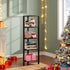 5-Tier BS05BK005 TUTOTAK Corner Shelf, Corner Bookshelf for Small Space, Narrow Display Corner Shelf Stand with Storage
