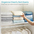 4 Pack 12in Closet Closet 12in Vtopmart Height Shelf Dividers for Organization, Clear Plastic Shelf Dividers of Upgrade