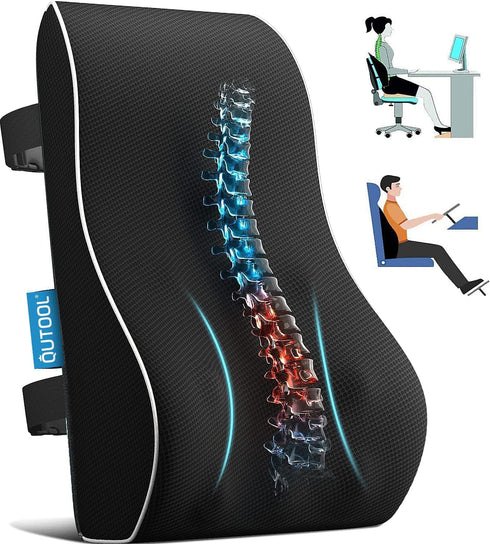 Lumbar Support Pillow for Office Chair, Office Home Essentials,Gifts for Mom,Dad, Back