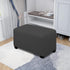 20-30in Easy-Going Stretch Ottoman Cover Length Folding Storage Stool Furniture Protector Soft Rectangle slipcover