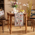 87 Inches Kitchen,Dining,Party,Home,Christmas,12"*87" bilin gaier Farmhouse Berry Red Floral Table Runner for Coffee