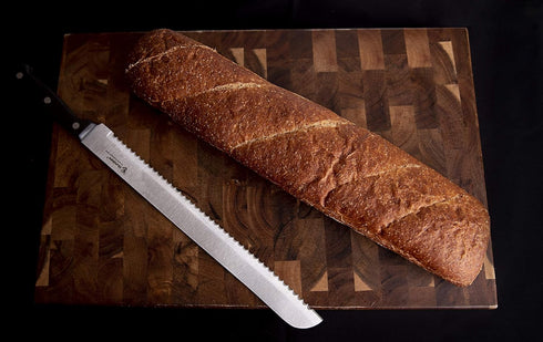 12 inch Serrated Bread Knife with Wave Edge Blade