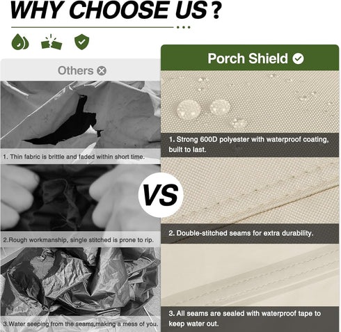 80-100 32"L 18"W 30"H) Porch Shield Waterproof Rolling Qt Cooler Cart Cover Fits Most Patio Ice Chest Party Cooler