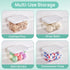 4 Pack Vtopmart Laundry Pods Container and Dryer Sheet Holder, Detergent Powder Container with Lids &Labels & Scoop