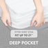 King Waterproof Mattress Protector - Breathable Noiseless Cover, Deep Pocket Fit Up to 21 Inches, White
