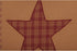 VHC Brands Ninepatch Star Thanksgiving Bedroom Decor, Quilted Pillow, Red, 12x12