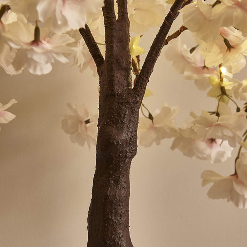 18IN 40 Hairui Lighted Cherry Blossom Tree Battery Operated Warm White LED Artifical Bonsai Tree with Timer USB Plug
