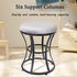 Vanity Stool, Grey Stools for Makeup Room, Round Ottoman Foot Stool, Velvet Footrest Vanity Chair for Bathroom