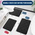 OLANLY Memory Foam Bath Mat 30x20, Ultra Soft Absorbent Bathroom Rug, Machine Washable Black Bath Carpet