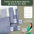 Sheet Sack 2 Pack for Bed Sheet Organization and Storage, Linen Closet Organizer, Home Storage Bag (Twin)