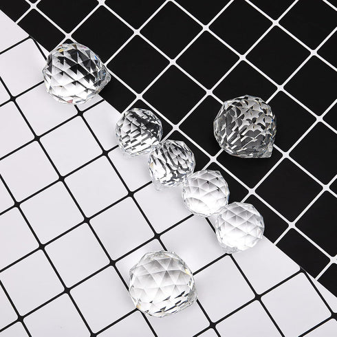 3pcs 40mm K9 MerryNine Clear TOP Crystal Prism Ball Pendant kit Sunshine Catcher Rainbow Pendants Maker, Hanging