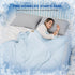 HOMFINE Cooling Blankets for Hot Sleepers - Lightweight Soft Double Side Enhanced Cooling Blanket, 50 x 70 inches,