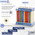 Natural Beeswax Hanukkah Candles, Sweet Scented Aroma Candle Set of 45 Multicolored Chanukah Candles by Zion Judaica