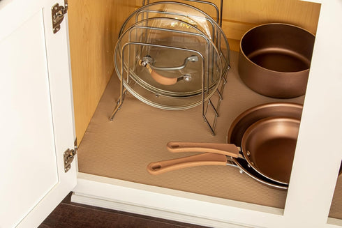 Duck Brand Non-Adhesive Smooth Top Easy Grip Shelf Liner, Taupe, 12-Inch x 10-Feet