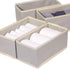 DIOMMELL Foldable Cloth Storage Box, Closet Dresser Drawer Organizer, Fabric Baskets for Clothes, Set of 9 Grey 090