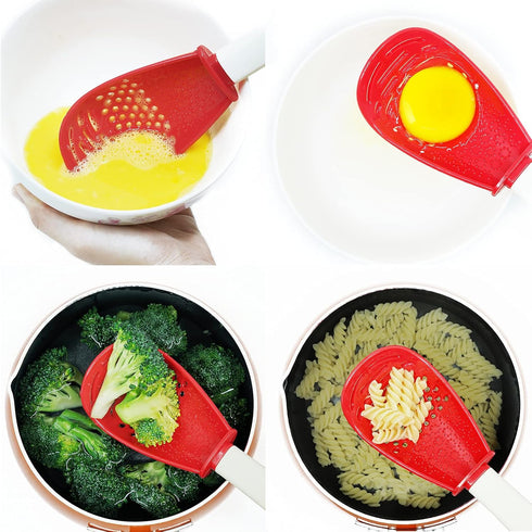 Pack of 2 Multifunctional Cooking Gadgets, 6 in 1 Cooking Utensils, Slotted Spoon, Heat Resistant Kitchen Tools