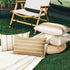 OTOSTAR Outdoor Decorative Pillow Covers, 12x20 Inch Waterproof Garden Throw Pillow Covers, Pack of 4 Light Coffee