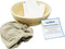 ChefCD 9 Inch Round Bread Proofing Basket Set - Cloth Liner, Bowl Scraper, Smoother for Home & Professional Bakers