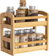 Totally Bamboo 2 Shelf Spice Caddy, Kitchen Countertop or Cupboard Organizer Rack
