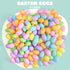 3.15" 200PCS JOYIN Pastel Easter Eggs, Large Plastic Eggs, Empty Colorful Fillable Eggshells for Easter Hunt, Party