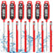 6 Pcs Meat Thermometer Food Thermometer with Probe, Instant Read Digital Cooking Thermometer for BBQ Kitchen