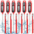 6 Pcs Meat Thermometer Food Thermometer with Probe, Instant Read Digital Cooking Thermometer for BBQ Kitchen