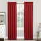 Sun Zero Easton Energy Saving Blackout Curtain Panel, 40" x 84", Red