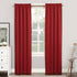Sun Zero Easton Energy Saving Blackout Curtain Panel, 40" x 84", Red