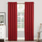 Sun Zero Easton Energy Saving Blackout Curtain Panel, 40" x 63", Red