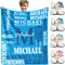 Personalized Blankets for Teen Boys Girls - Printed in USA Custom Blanket