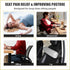 Lumbar Roll Pillow for Lower Back, Foam Roll Cushion with Pillowcase and Strap for Office Chair Car Pain Relief