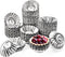 Dicunoy 100 PCS Egg Tart Molds, 3" Mini Tart Pie Pan, Aluminum Brioche Mold for Tart Shells, Cupcakes, Muffins