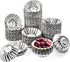 Dicunoy 100 PCS Egg Tart Molds, 3" Mini Tart Pie Pan, Aluminum Brioche Mold for Tart Shells, Cupcakes, Muffins