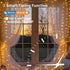Patioman 200 6.6 6.6 Fairy Curtain Lights, LED Upgraded Tangle-Free Hanging Lights with Remote, USB Plug in String