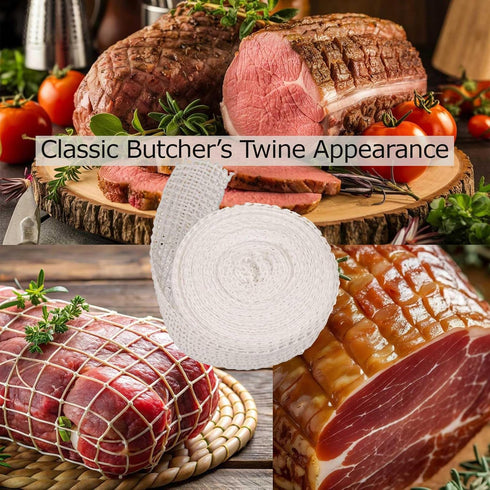 50ft 12-3.5" The Sausage Maker Meat Netting Roll Various Size, Elastic Butchers Twine Cooking String Food Net, USA
