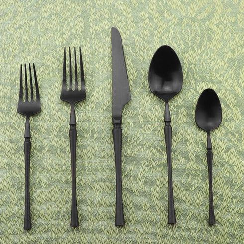 Gugrida Unique & Beautiful Flatware Set, 5 Piece Iridescent Silverware Sets, 18/10 Stainless Steel Reusable Cutlery Set