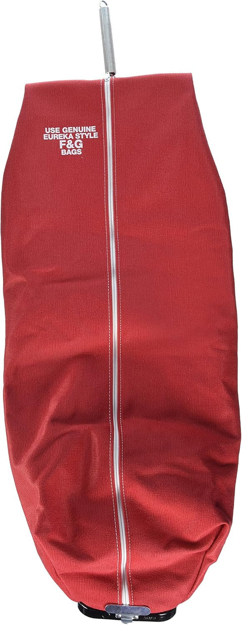 Eureka Commercial Zipper with Latch Cloth Bag, Red