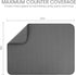 Bellemain XXL Dish Mat, 24" x 17" Microfiber Drying Mat, Super Absorbent, Gray