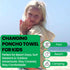 3-8 COR Surf Poncho Changing Towel Robe with Hood and Front Pocket for Kids, Doubles Up As Beach Towel and Blanket