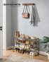 3-Tier 16-20 11.8 36.2 21.7 Inches, ULSA303K01 SONGMICS Shoe Rack, Shoe Organizer, Metal Storage Shelf, Upright